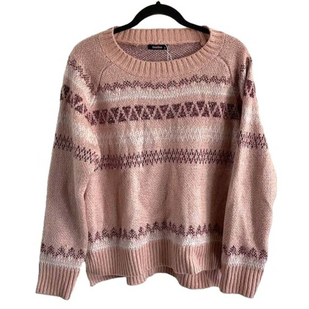 GeeGee Pink Sparkle Sweater, Sz Small, New without Tag